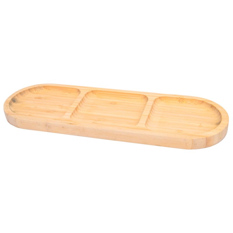 PETISQUERO DE BAMBU CON 3 DIVISORIAS 30X10X1.5CM