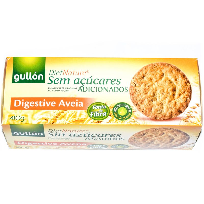 GALLETITA GULLON DIGESTIVA AVENA S/AZUCAR 410G