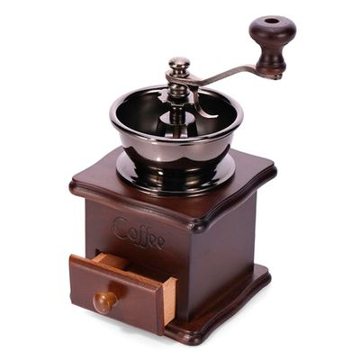 MOLEDOR DE CAFÉ TRITURADOR DE GRANOS EM MADERA Y ACERO INOX