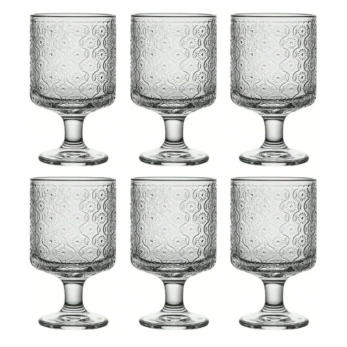 JUEGO DE COPAS/VASOS DE VIDRIO 6PCS 200ML