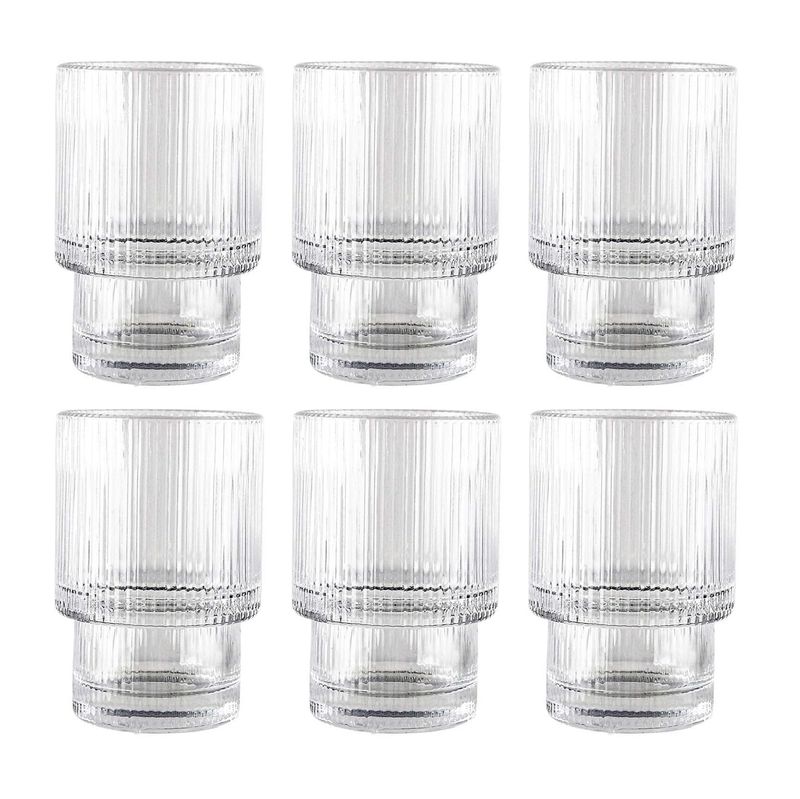 JUEGO DE VASOS DE VIDRIO  6PCS 220ML