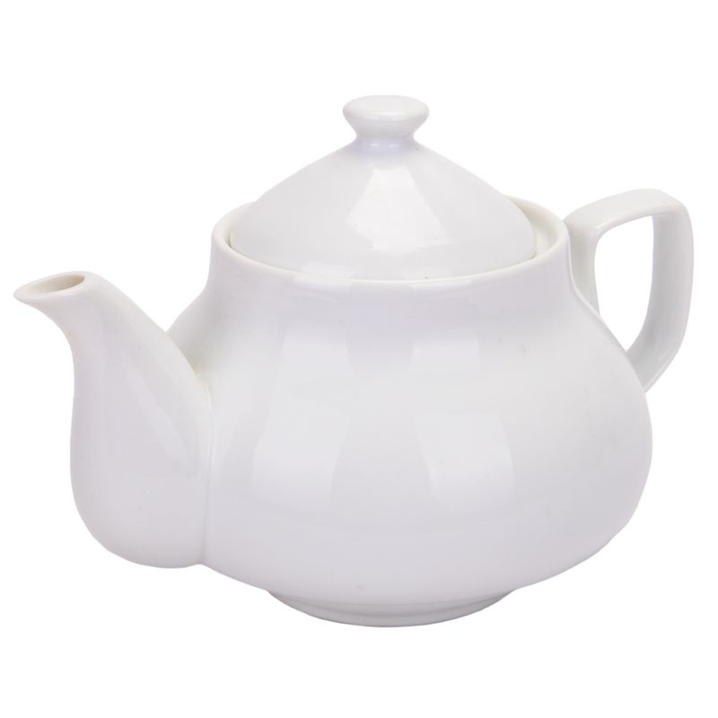 CAFETERA DE PORCELANA BLANCA. 850ML