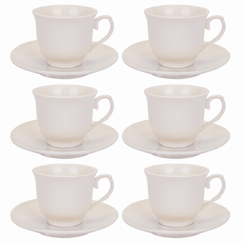 JUEGO DE TAZAS CON PLATILLO CON 6 PIEZAS 70ML