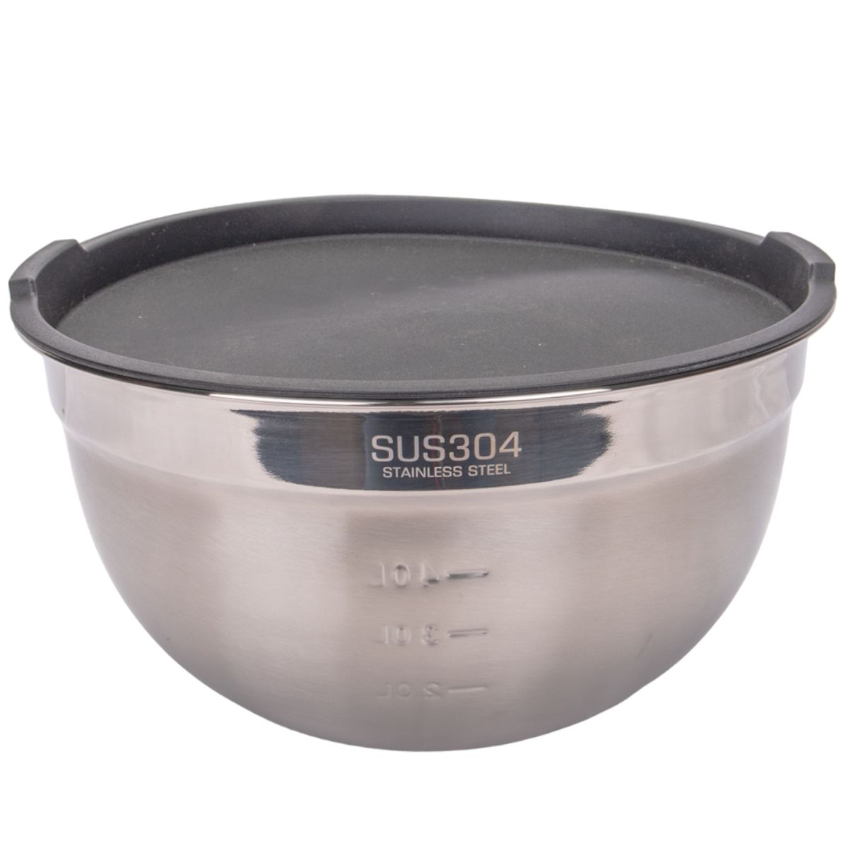 BOWL DE INOX CON TAPA 26CM