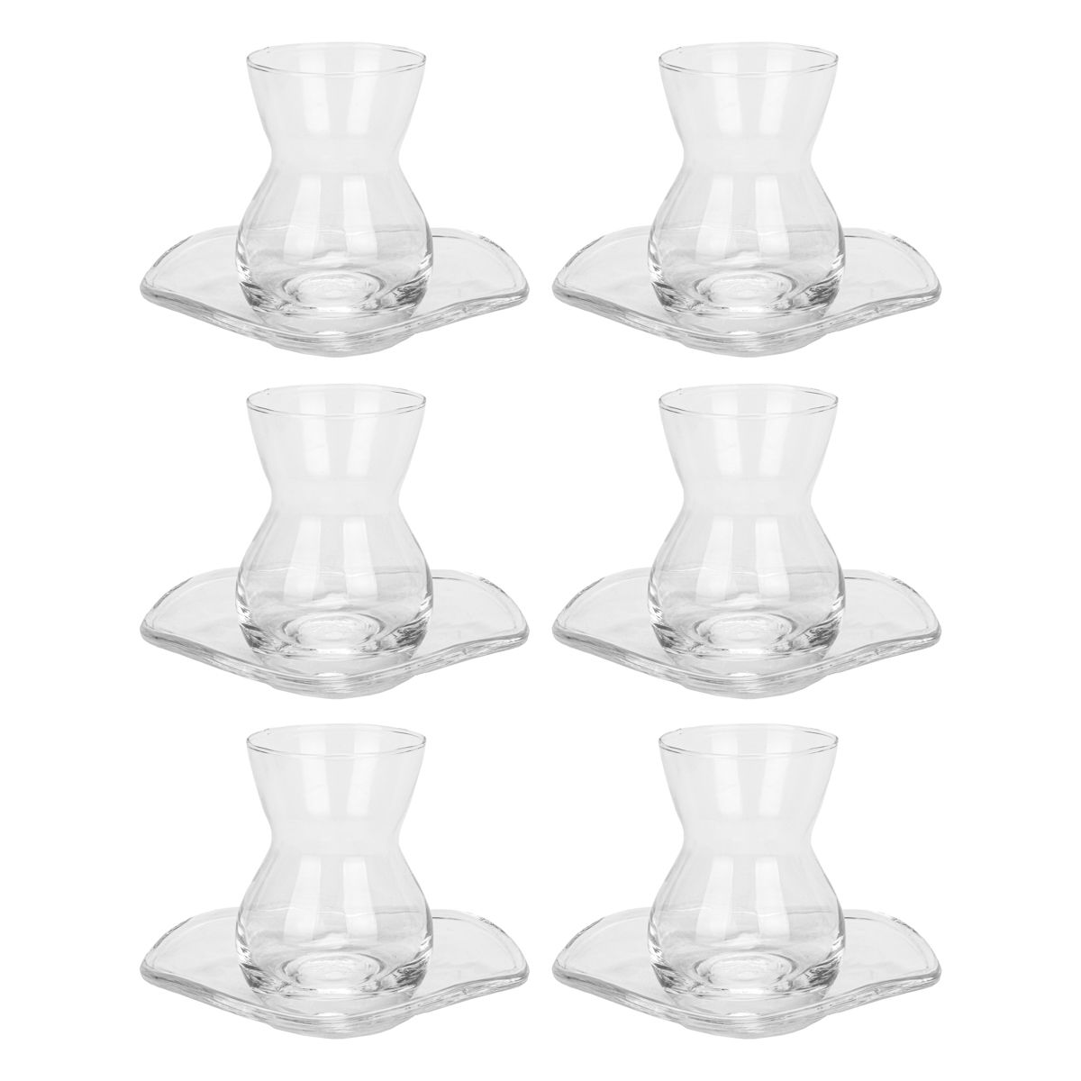 JUEGO DE CAFÉ TURCO 6 TAZAS CON PLATILLO 100ML