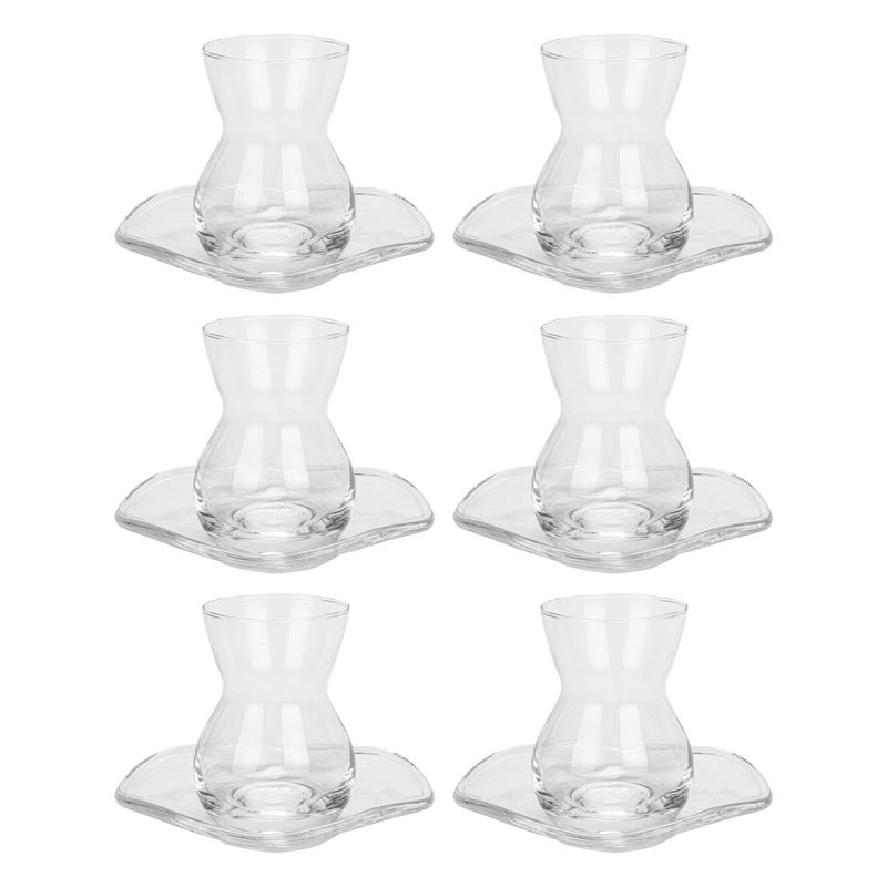 JUEGO DE CAFÉ TURCO 6 TAZAS CON PLATILLO 100ML
