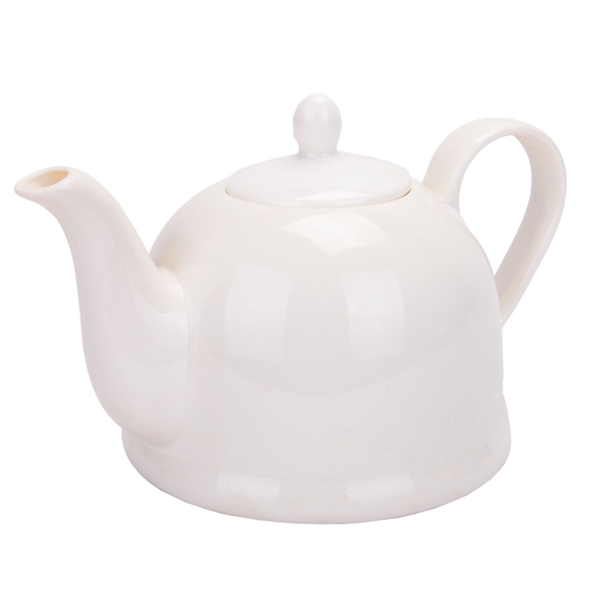 CAFETERA DE PORCELANA BLANCA. 1,100ML