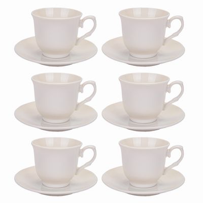 JUEGO DE TAZAS CON PLATILLO CON 6 PIEZAS 70ML