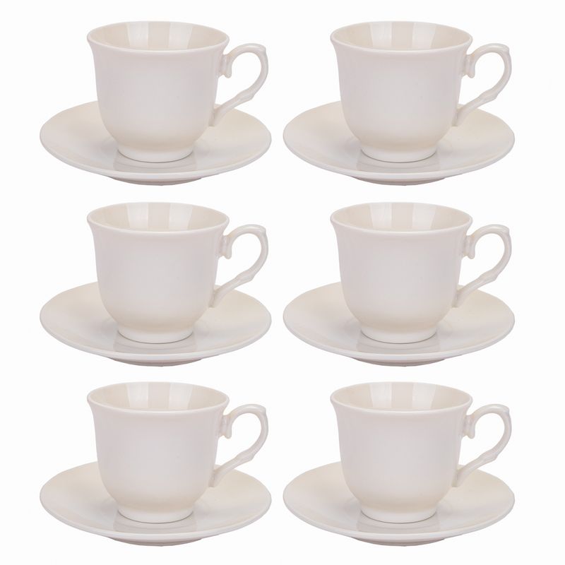 JUEGO DE TAZAS CON PLATILLO CON 6 PIEZAS 70ML
