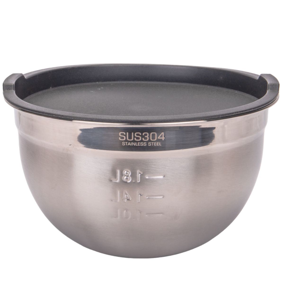 BOWL DE INOX CON TAPA 20CM