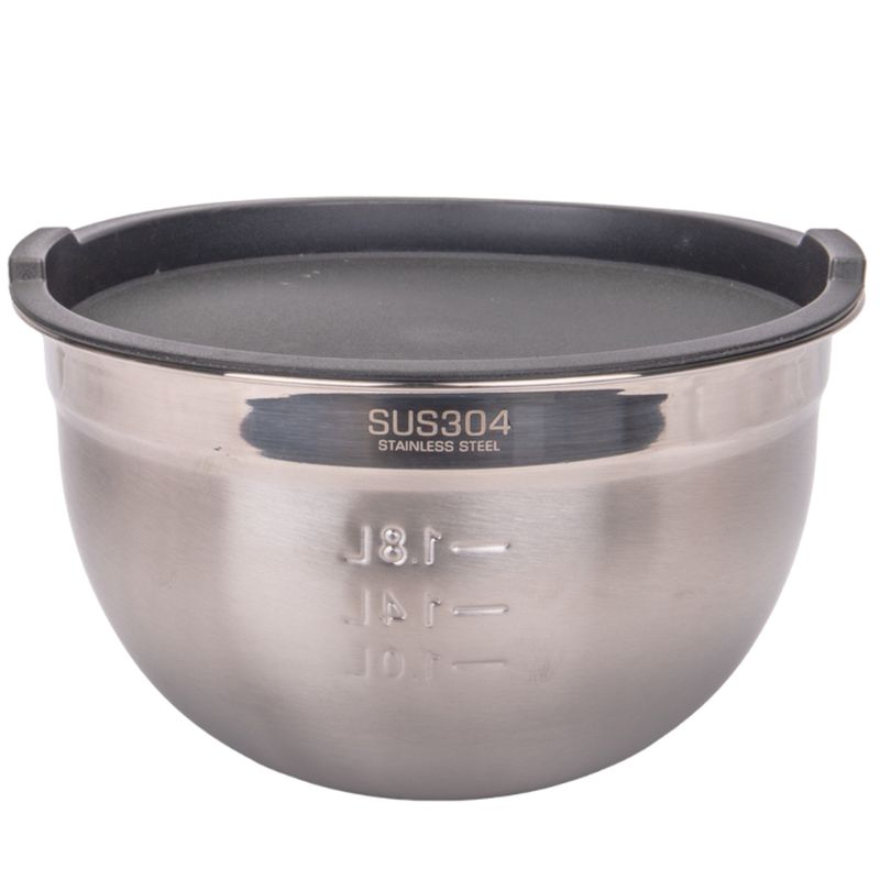 BOWL DE INOX CON TAPA 20CM