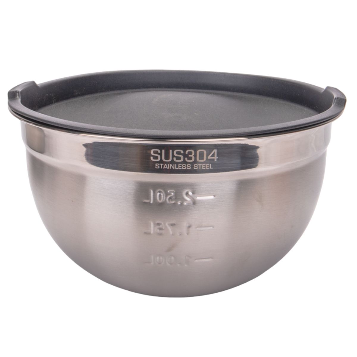 BOWL DE INOX CON TAPA 22CM
