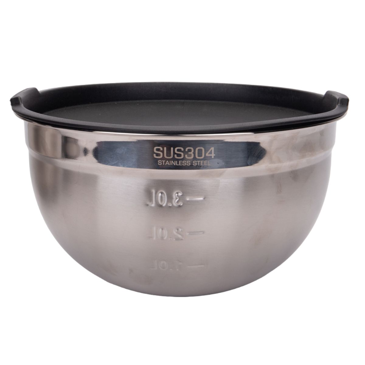 BOWL DE INOX CON TAPA 24CM
