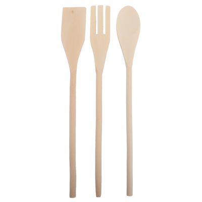 JUEGO DE UTENSILIOS DE COCINA DE BAMBU 30CM 3PCS