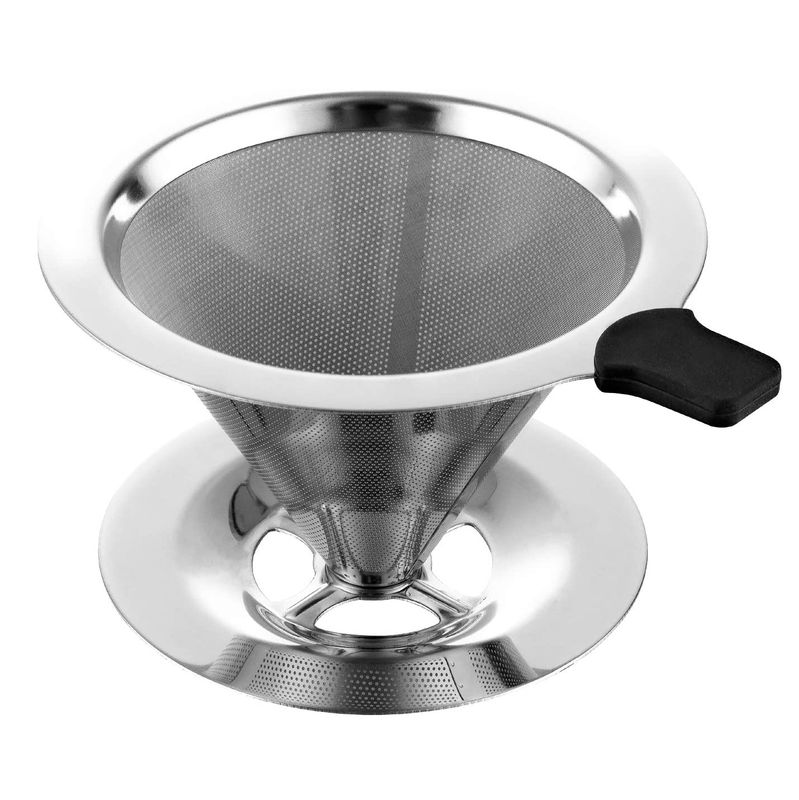COLADOR DE CAFÉ DE ACERO REUTILIZABLE 11CM DIA.11CM AL.