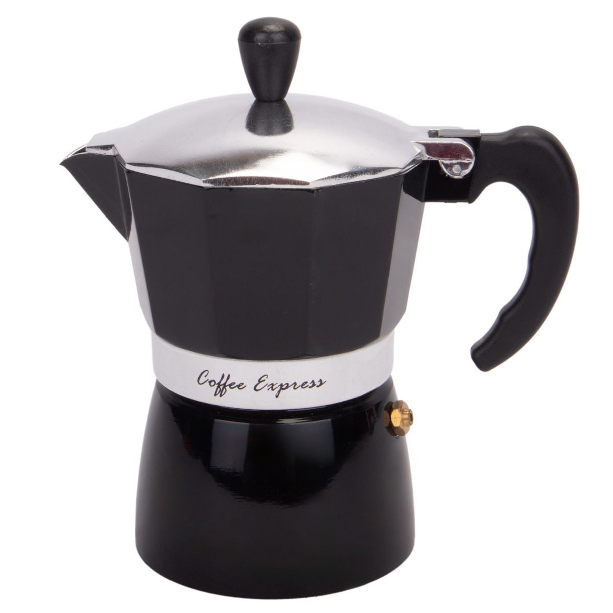 CAFETERA ITALIANA DE ALUMINIO 3 TAZA 150M NEGRO