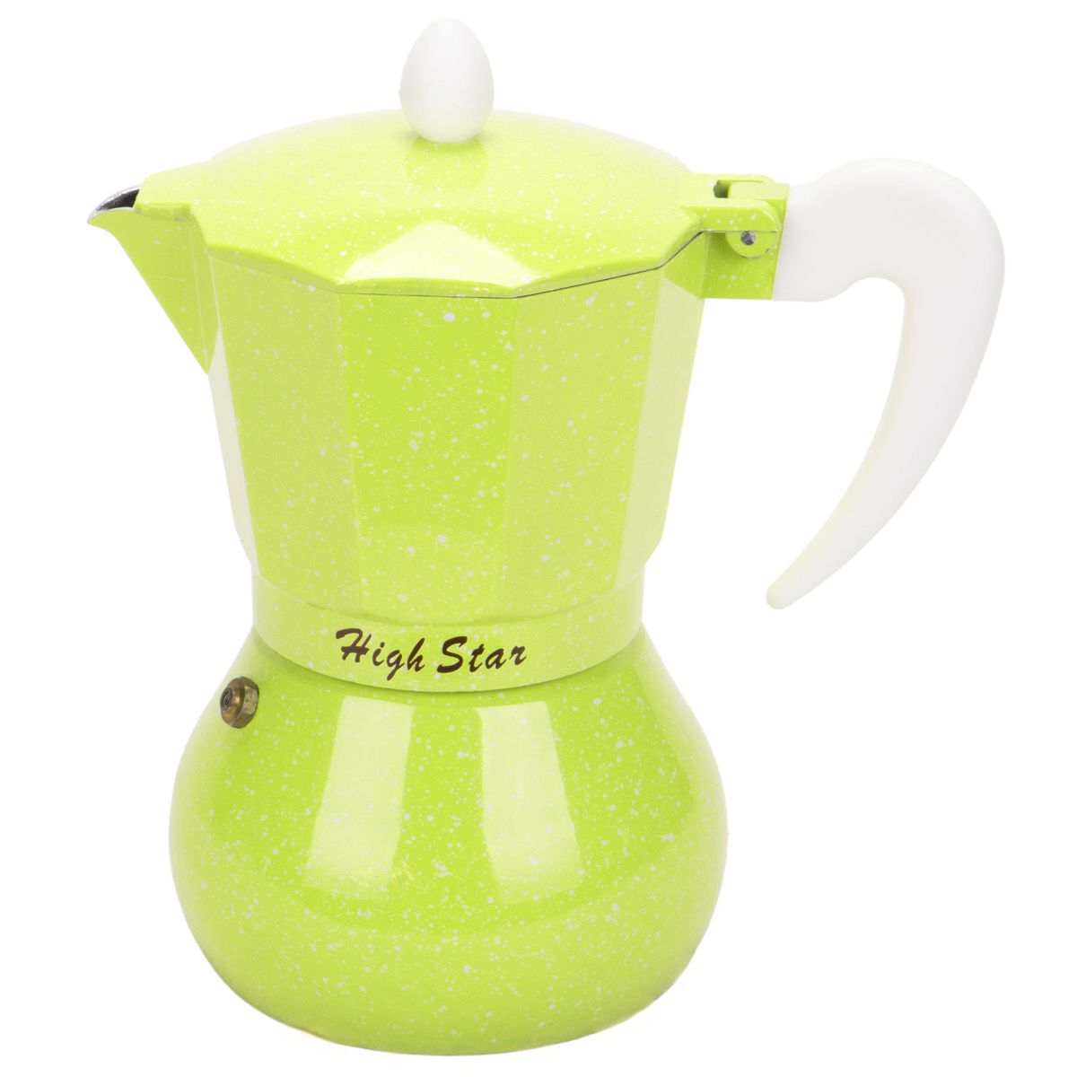 CAFETERA ITALIANA DE ALUMINIO 6 TAZA 300ML VERDE