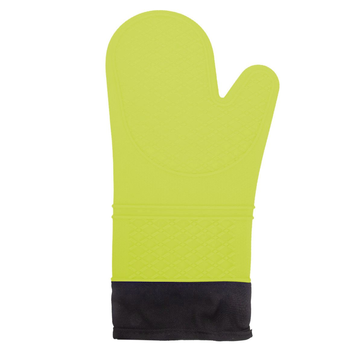 GUANTE DE SILICONA C/ FORRO DE TELA  AMARILLO 35CM X 18CM