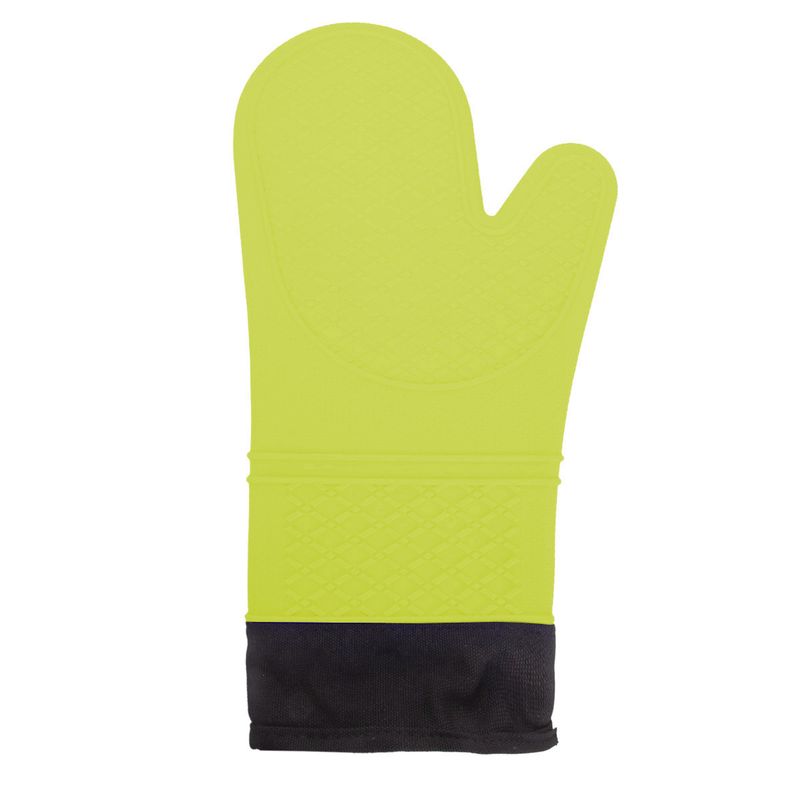 GUANTE DE SILICONA C/ FORRO DE TELA  AMARILLO 35CM X 18CM