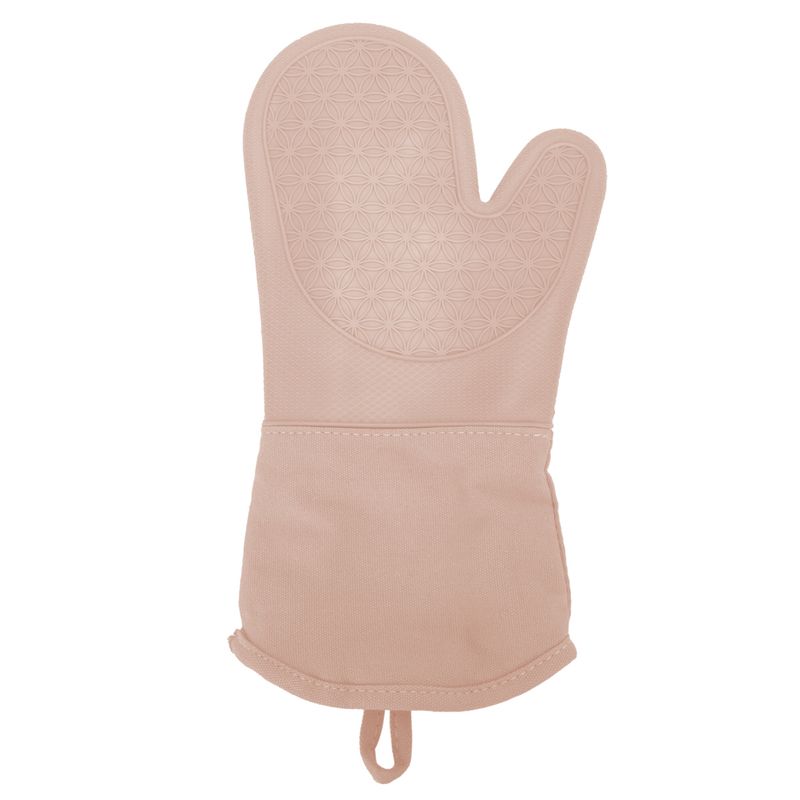 GUANTE DE SILICONA PARA COCINA ROSA 35CM X 18CM