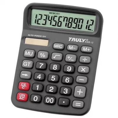 CALCULADORA TRULY 836B-12  12 DÍGITOS 