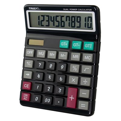 CALCULADORA TRULY 870-12 12 DÍGITAL NEGRO