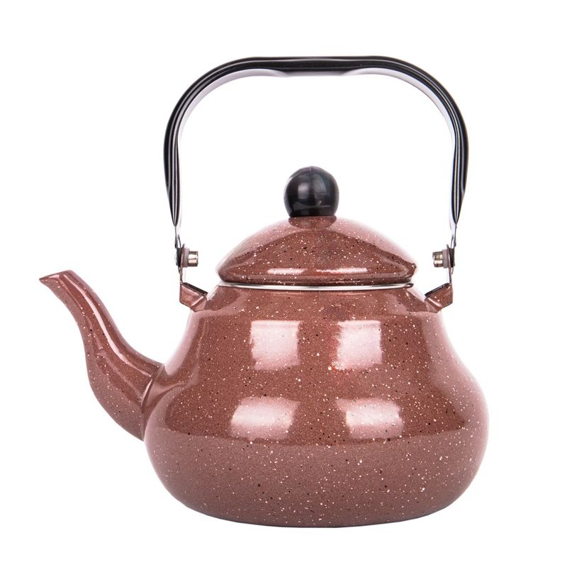 PAVA ESMALTAD VINTAGE ELEGANTE DE 2,50 LITROS COLOR MARRON.