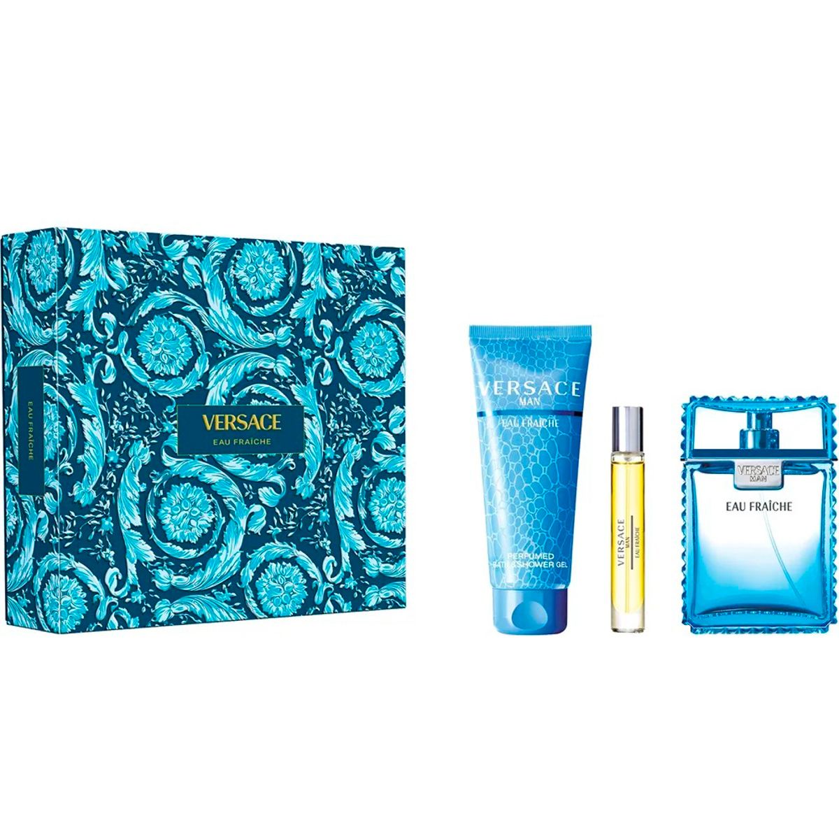 KIT VERSACE EAU FRAÎCHE EDT 100ML+10ML +SHOWER GEL 150ML