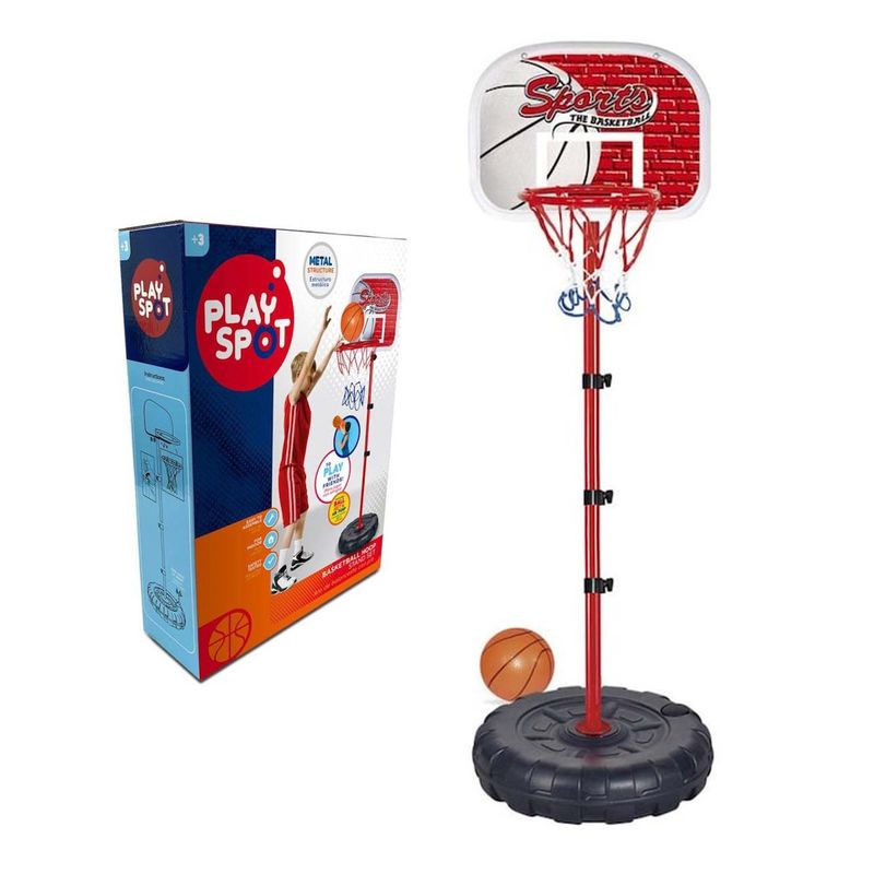 PLAYSPOT SET DE BASQUET 170CM C/ PELOTA 15CM BASE