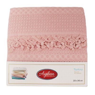 CUBRECAMA ELITA PILE ROSADO