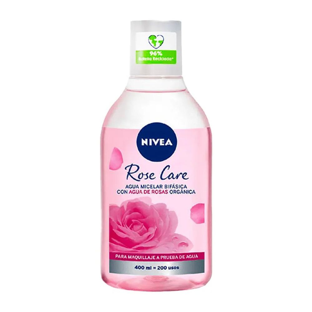 AGUA MICELAR BIFASICA ROSE CARE 400ML