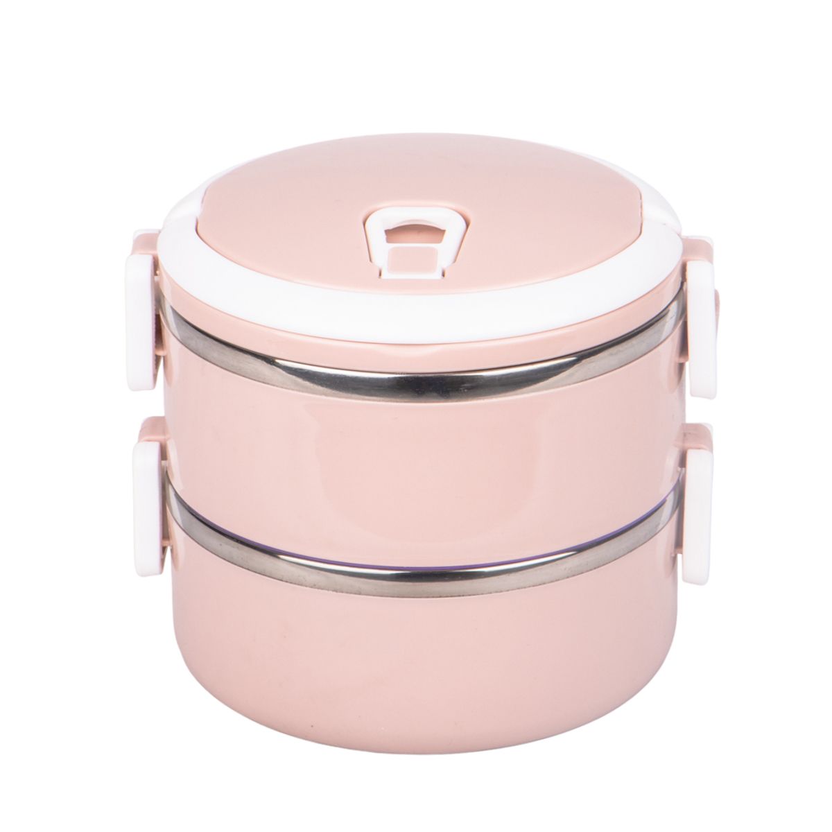 VIANDA TERMICA DE 2 PIEZA COLOR ROSADO
