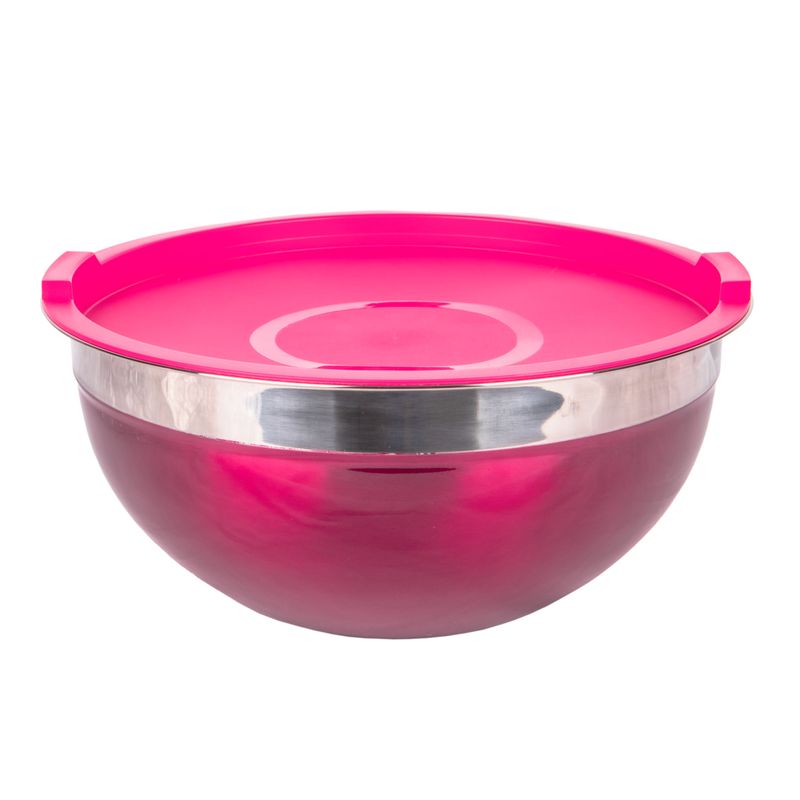 BOWL DE ACERO INOXIDABLE FONDO PREMIUM 30CM COLORIDO