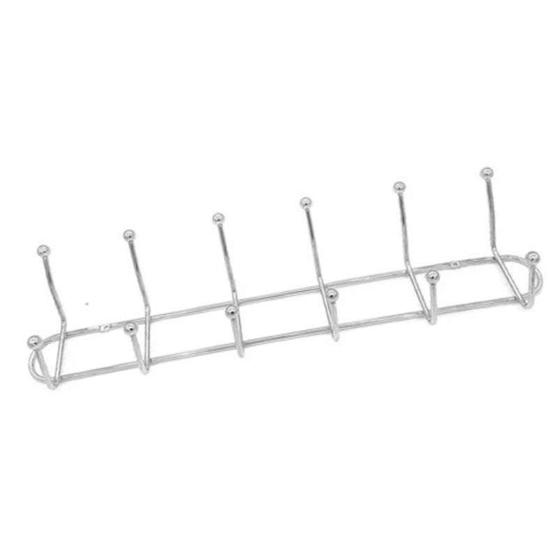 SOPORTE MULTIUSO PARA COLGAR CON 6 GANCHOS 50CM