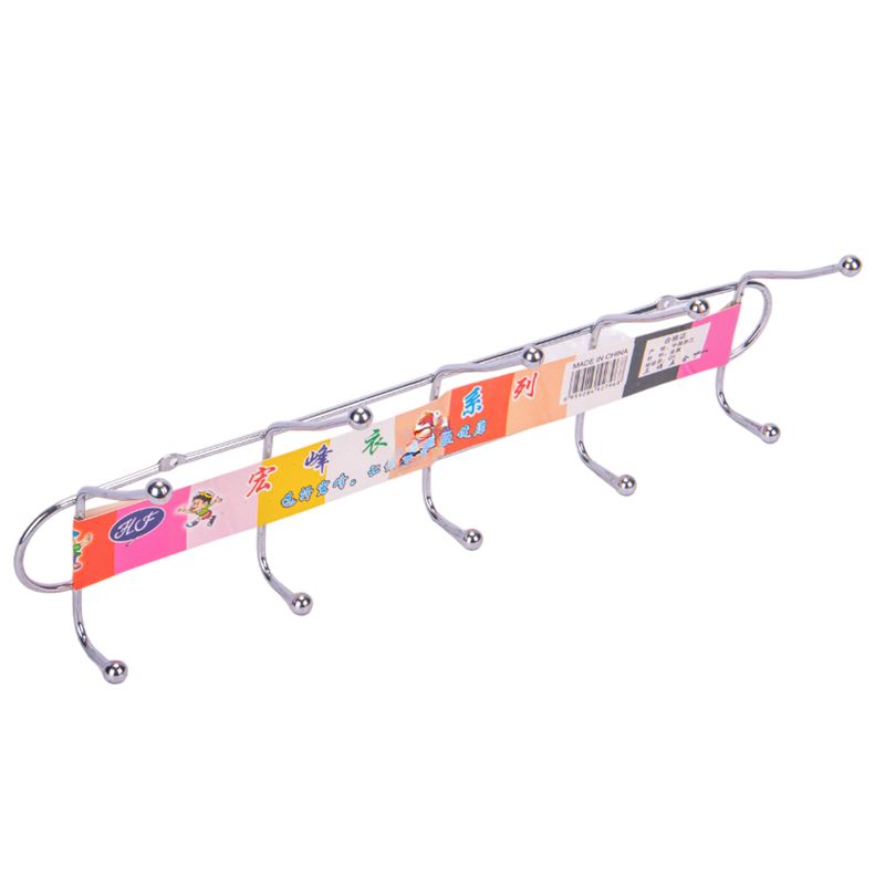 SOPORTE  P/ COLGAR CON 5 GANCHOS 40CM