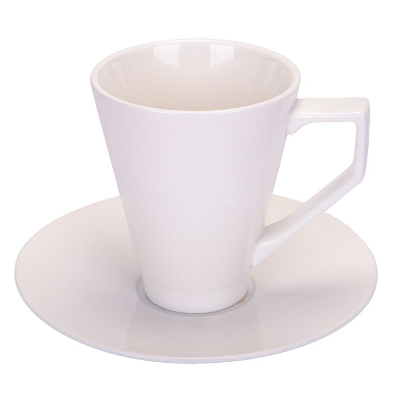 TAZA 180ML PARA CAFE DE PORCELANA COM PLATILLO
