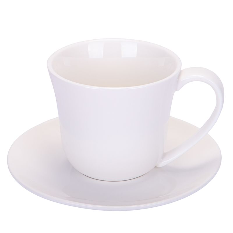 TAZA 180ML PARA CAFE DE PORCELANA COM PLATILLO