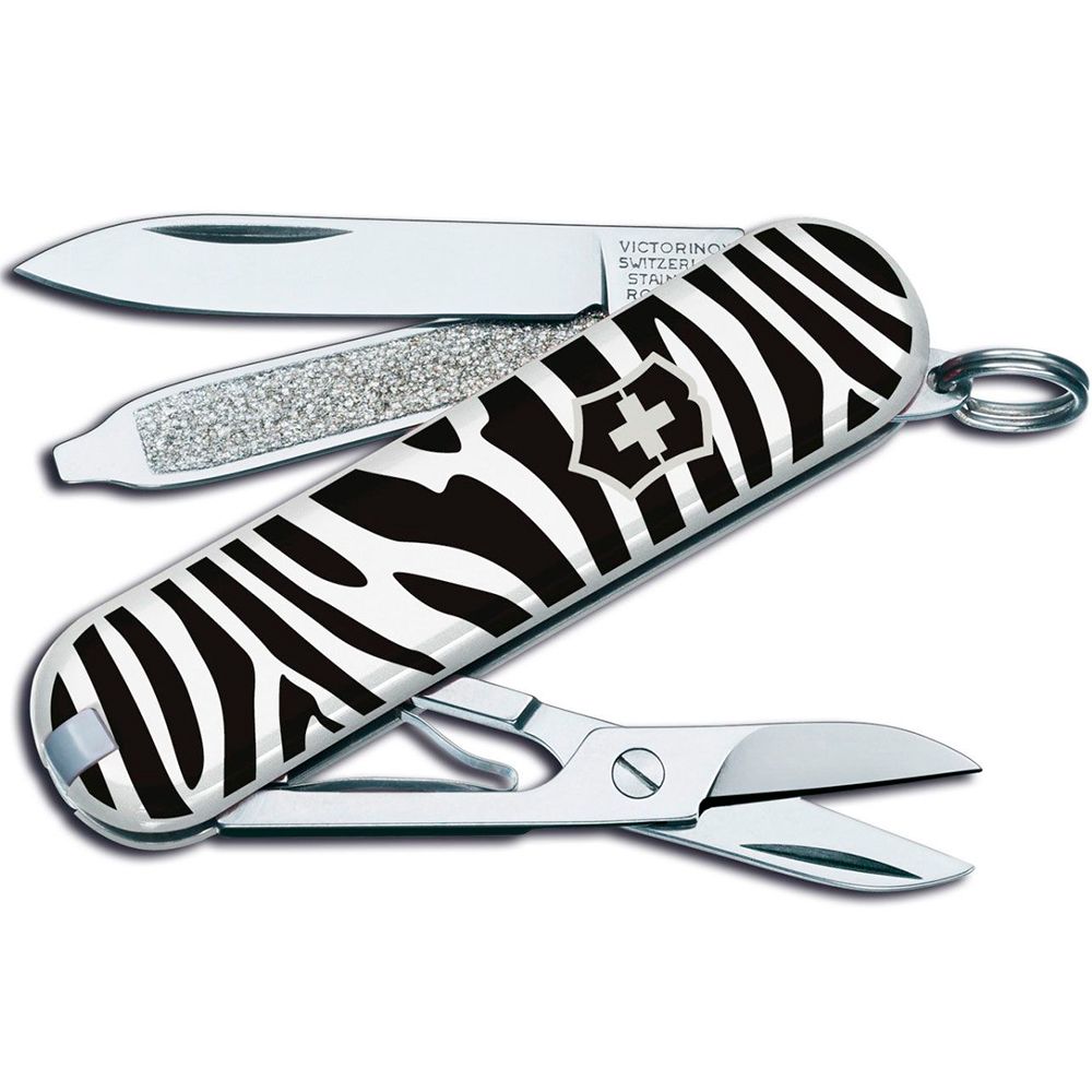 CORTAPLUMA VICTORINOX CLASSIC SD ZEBRA RED LEATHER P