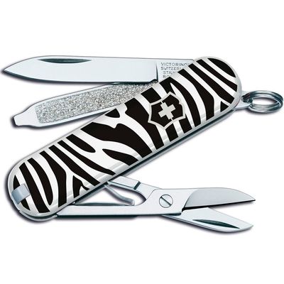 CORTAPLUMA VICTORINOX CLASSIC SD ZEBRA RED LEATHER P
