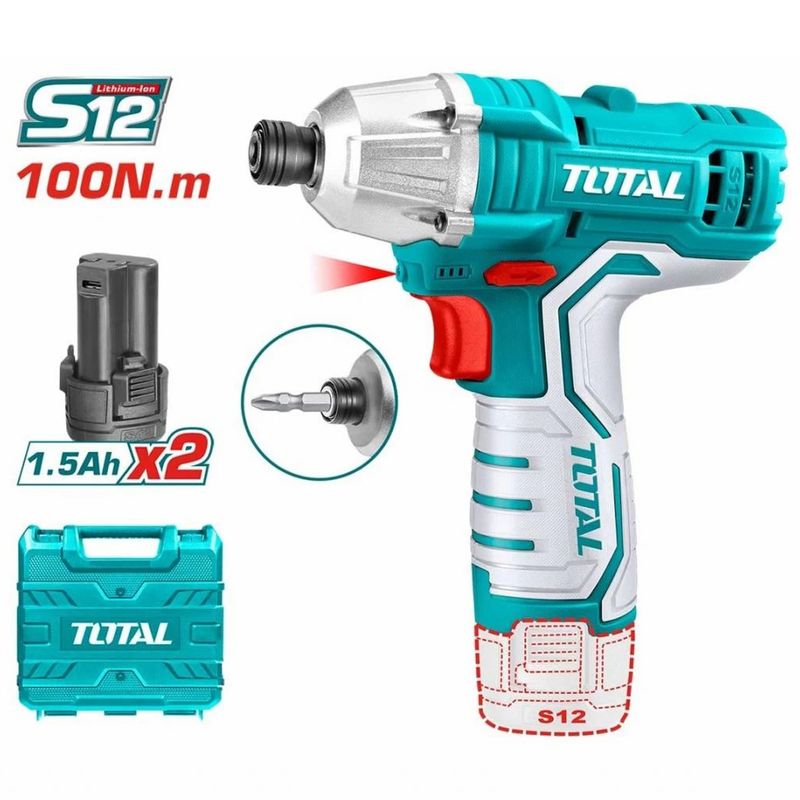 ATORNILLADOR DE IMPACTO TOTAL 12V TIRLI1201