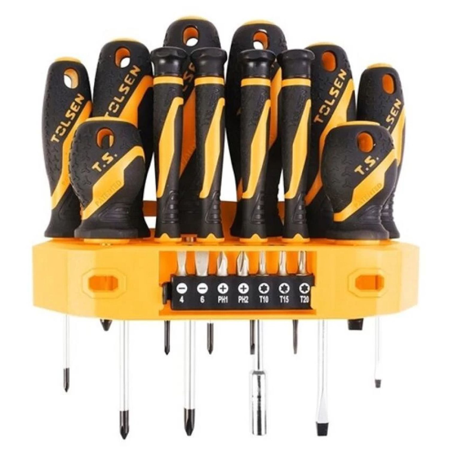 JUEGO DE DESTORNILLADORES TOLSEN 19PCS 20183 