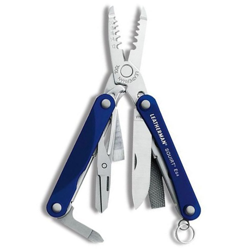 ALICATE LEATHERMAN MULTIFUNCION SQUIRT ES4 BLUE LATA 