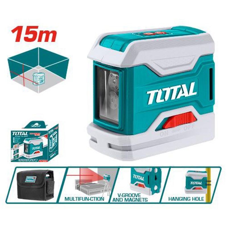 NIVEL DE LINEA LÁSER TOTAL TLL 15M ROJO AUTONIVELANTE