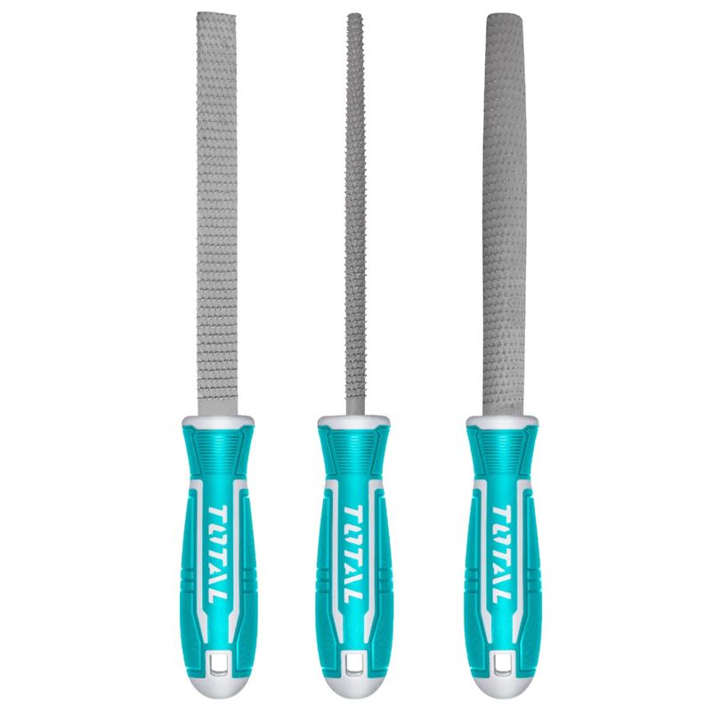 SET DE LIMAS DE ACERO TOTAL 200MM 3PCS THT918326