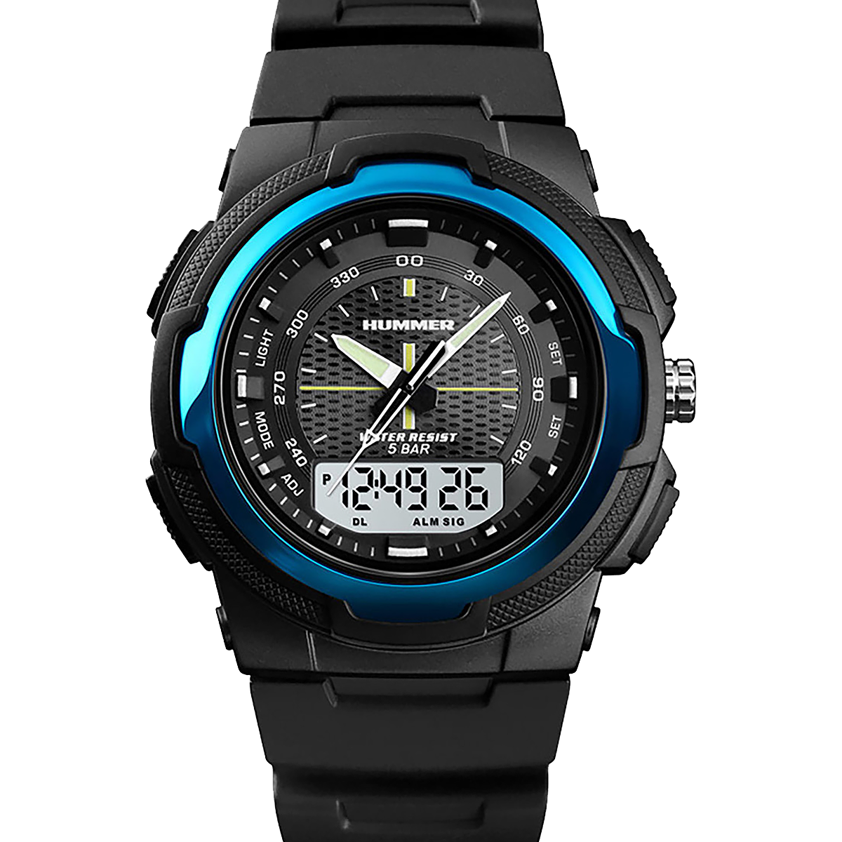 RELOJ MASCULINO ANALÓGICO Y DIGITAL HUMMER WH2-224021 NEGRO