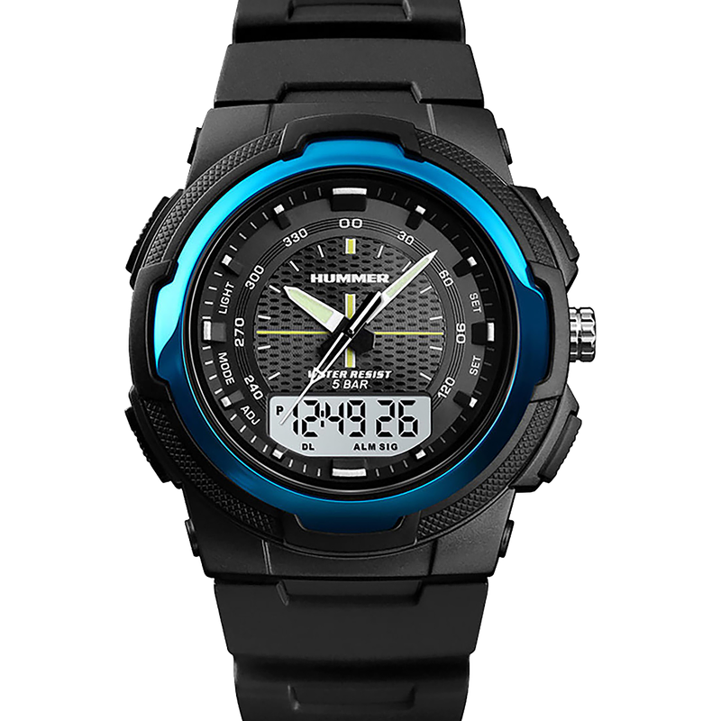 RELOJ MASCULINO ANALÓGICO Y DIGITAL HUMMER WH2-224021 NEGRO