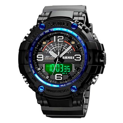 RELOJ MASCULINO ANALÓGICO-DIGITAL SKMEI 1617 AZUL