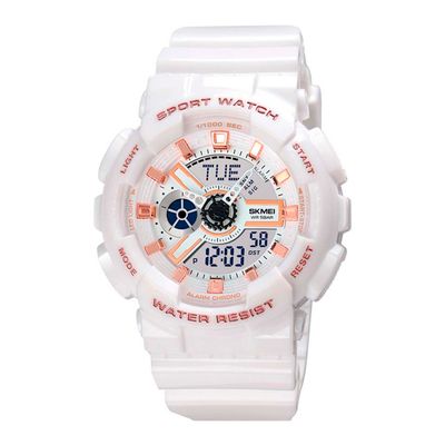 RELOJ FEMENINO ANALÓGICO Y DIGITAL SKMEI 1835 - BLANCO