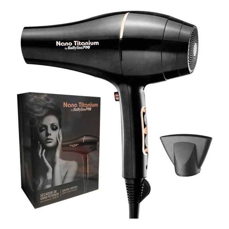 SECADOR DE CABELLO BABYLISS PRO B6176UZ 2000W 220V BLACK