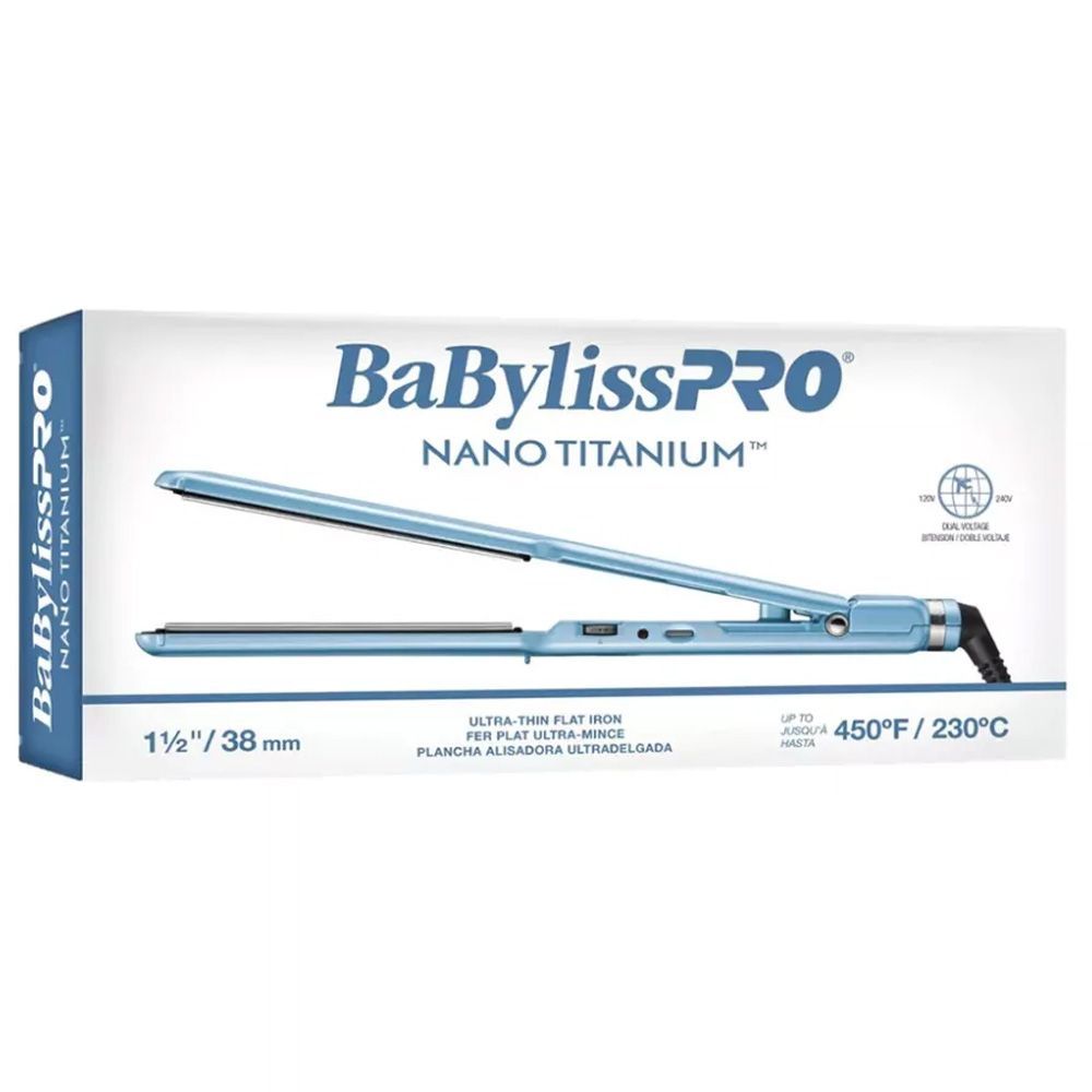 PLANCHA BABYLISS PRO NANO TITANIUM BNT4083TUZ BIVOLTAJE